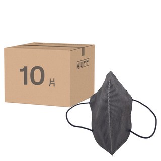 明基健康生活 幸福物語 極凍3D涼感力成人醫療口罩 對摺13 x 11.5cm, 經典黑, 10片, 1盒