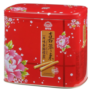 喜年來 原味蛋捲禮盒，新鮮優質蛋液，濃郁蛋香, 512g, 1盒