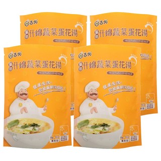 蘇伯 什錦蔬菜蛋花湯 (沖泡湯品、方便速食、即食湯), 30g, 4袋