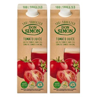 돈시몬 생과일 착즙 100% 토마토주스, 2L, 2개