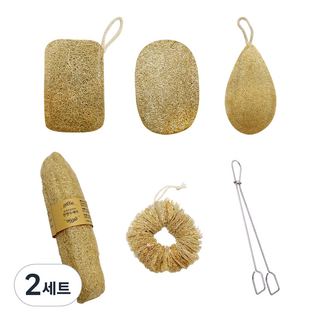 슈와츠코리아 수세미 주방 설거지 5종 세트 + 병솔집게 세트, 2세트