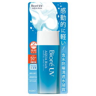 biore 蜜妮 台灣公司貨 含水防曬清透水凝露 spf50+ pa++++, 90ml, 1瓶