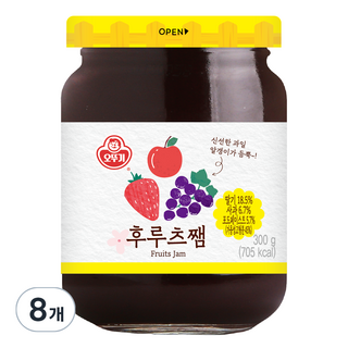 Ottogi 不倒翁 綜合果醬, 300g, 8罐