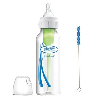 닥터브라운 내로우넥 옵션스플러스 PP젖병, 혼합 색상, 250ml, 1개