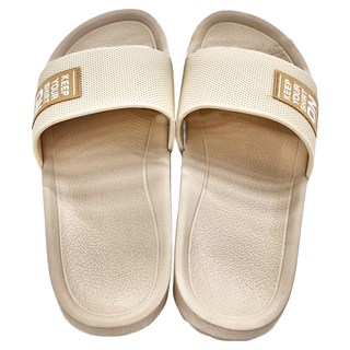 TAY SONG 太松 透氣格紋室外拖鞋, 米色, 23cm