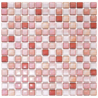 UNIDESIGN Bostile 馬賽克磁磚壁貼, 安妮紅, 大(31 x 31 cm)