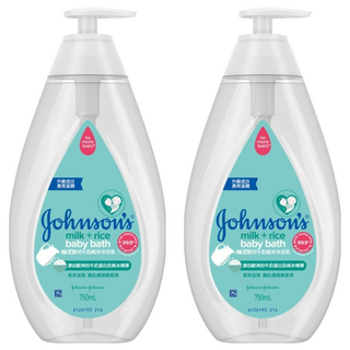 嬌生嬰兒牛奶純米沐浴乳 蘊含純米精華 全新溫和配方, 750ml, 2瓶