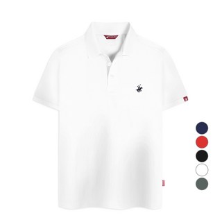 BEVERLY HILLS POLO CLUB 比佛利保羅 男女通用 涼感 透氣 標準 Cool Ever 短袖POLO衫 CPW0T01, 白色