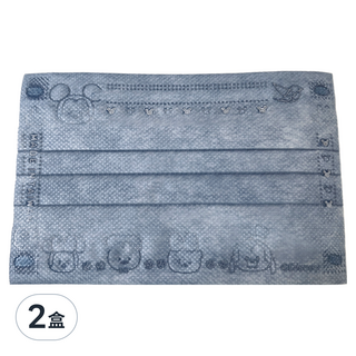 明基健康生活 幸福物語 迪士尼平面口罩 兒童 145 x 90mm, 50片, 2盒, 米奇藍