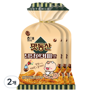 해태제과 맛동산 달달한커피맛 3번들, 204g, 2개
