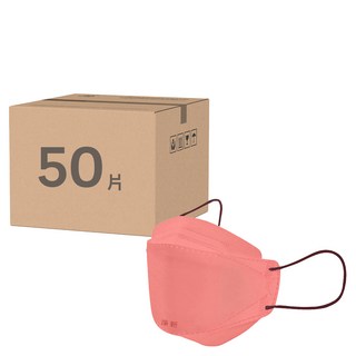 淨新科技 兒童4D立體細耳醫療口罩, 25片, 2盒, 霧粉色