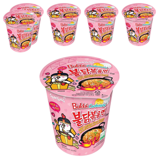 Samyang Foods 三養 Buldak 奶油白醬火辣雞肉風味鐵板炒麵 80g, 6入