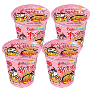 Buldak Ramen 奶油白醬火辣雞肉風味鐵板炒麵 80g, 4入