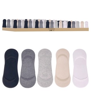 Sockspop 女款防滑不掉跟腳尖加強隱形襪 10雙組