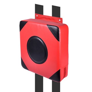 LDX 不傷牆面拳擊牆靶 PU皮革高彈珍珠棉 壁掛魔術貼, 38 x 38 x 10cm, 紅, 1個