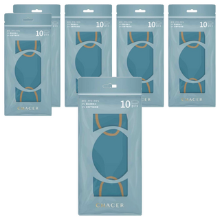 CHACER 佳和口罩 醫用口罩 成人款 KF94, 10片, 6包, 冰川藏青