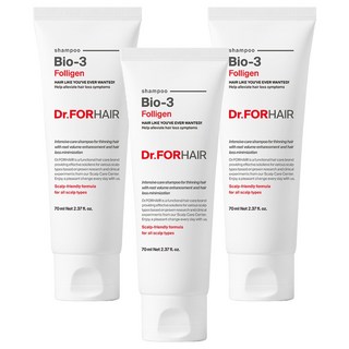 닥터포헤어 폴리젠 바이오3 샴푸, 70ml, 3개