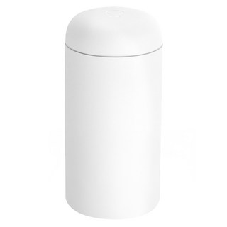 FELLOW 陶瓷真空保溫瓶 304不鏽鋼雙層真空保溫 內膽陶瓷塗層 寬口設計, 霧面白色, 354ml, 1個