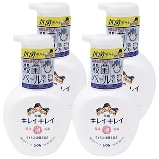LION 獅王 趣淨 抗菌洗手慕斯 柑橘, 250ml, 4瓶