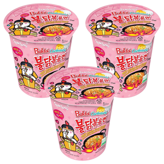 Buldak Ramen 奶油白醬火辣雞肉風味鐵板炒麵 80g, 3入