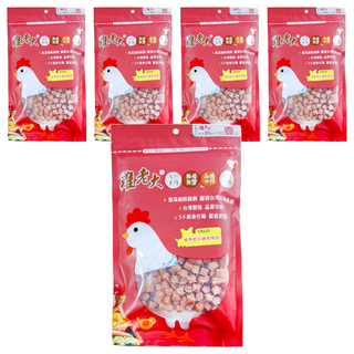 雞老大 狗零食 鮭魚起司雞肉嚼錠 低脂 無鹽 無添加防腐劑 台灣製造 犬用, 170g, 5包