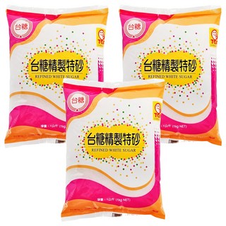 台糖 精製特砂, 1公斤 (1kg NET), 3包