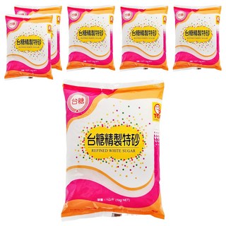 台糖 精製特砂 1公斤, 1kg, 6包