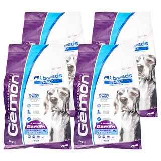 Gemon 啟蒙 中/大型成犬飼料, 鮪魚, 3kg, 4袋, 鮪魚