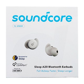 soundcore Sleep A20 專業助眠藍牙耳機，舒適無感，有效阻隔噪音，多種舒眠音效，14小時續航, A6611, 白色