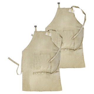 米禾 防水圍裙 套頸款 60 x 84cm, 卡其色, 2件
