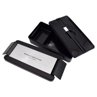 Lustroware 岩崎 850ml 1段式防油污微波便當盒 附筷子, 銀絲, 1個