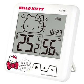 Dr.AV 聖岡科技 HELLO KITTY日式大螢幕溫濕度計, HELLO KITTY 白色, 1個