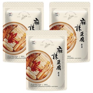 大甲佳旭 麻辣豆腐 全素 非基改豆腐, 450g, 3包