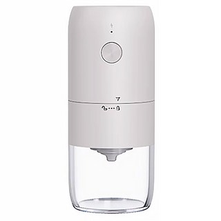 卡特屋 電動磨豆機 一代 自動迴轉 陶瓷錐刀 研磨不發熱 粗細可調, 質感白, 1組