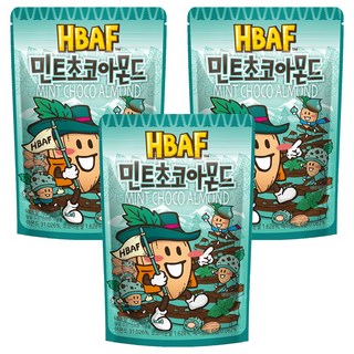 HBAF 杏仁果 薄荷巧克力味, 120g, 3包