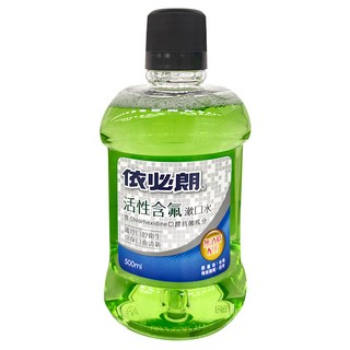 依必朗 活性含氟漱口水 含Chlorhexidine抗菌成分, 500ml, 1瓶