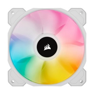海盜船 CORSAIR SP120 RGB ELITE 機殼風扇 3個 + Lighting控制器, 白色, 1組