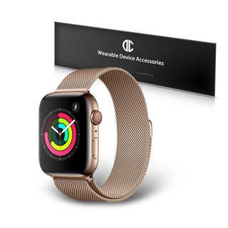 DC NET WORK Apple Watch 3/4/5/6/7/8/SE米蘭錶帶 38/40/41mm可交互使用, 玫瑰金