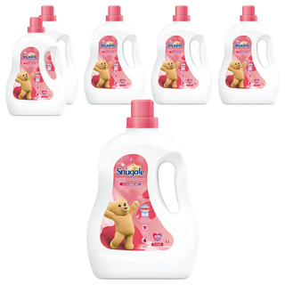 스너글 초고농축 섬유유연제 블루밍 부케 본품, 4L, 6개