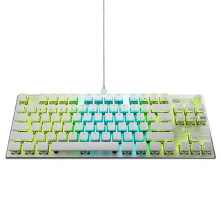 Roccat Vulcan TKL Pro 機械式電競鍵盤 光學 RGB, 紅軸, 白色