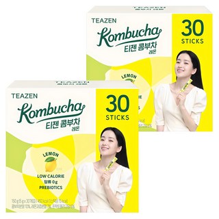 TEAZEN 茶禪 康普茶沖泡粉 檸檬口味, 5g, 30條, 2盒