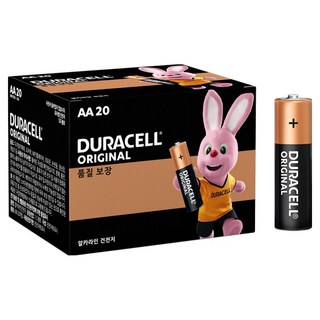듀라셀 오리지널 AA 건전지, 20개입, 1개
