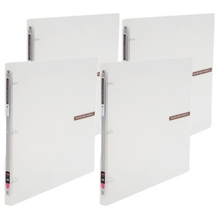 에코청운 투명 칼라칩 미니 O링 바인더 3공 A4 2cm, 4개