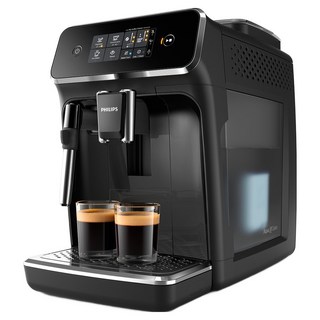 PHILIPS 飛利浦 2200系列全自動牛奶蒸汽棒義式咖啡機, 亮黑色, EP2225/09