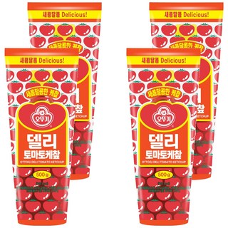 OTTOGI 不倒翁 番茄醬, 500g, 4條