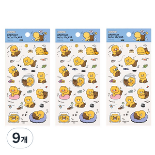春植Ordinary裝飾貼紙, 混合色, 9個