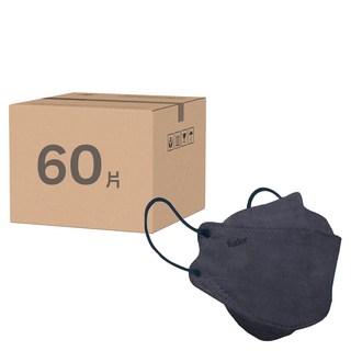 FUDER 福德好罩 成人韓版4D立體醫療口罩, 深單寧, 10片, 6盒