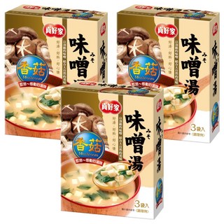 真好家香菇味噌湯 33g 3入, 3盒