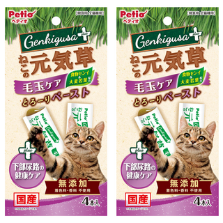 Petio 派地奧 貓的元氣草 毛球 下部尿路健康護理肉泥, 鮪魚, 40g, 2袋