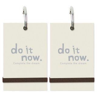 珠友文化 寬版方格 5 x 5單字本, 淺褐色, 2本